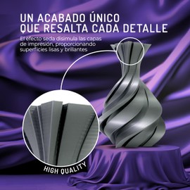 WINKLE PLA Silk Filament (Silk) Silver, 3D Printer Filament, PLA Filament 1.75 mm, 300 g, PLA Silver, Smooth and Silky Surface, Dimensional Accuracy, Spool 300 g