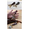 IJUN Nume Leather Key Chain, Genuine Leather, Key Ring, Belt