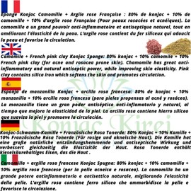 KONJAC KIREI PARIS (Chamomile and Pink Clay)