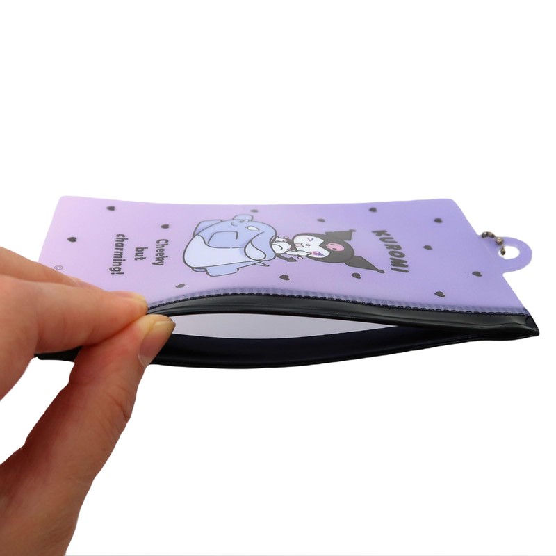 Kuromi Fastener Case - Zipper Pouch Case Closure with Chain