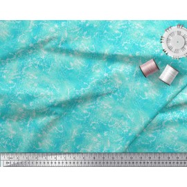 Soimoi Green Cotton Canvas Fabric Ombre Tie & Dye Texture Fabric Prints by Yard 56 Inch Wide