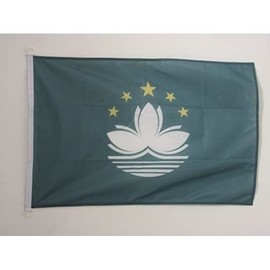 AZ FLAG MACAU FLAG 2' x 3' for outdoor - MACANESE FLAGS 90 x 60 cm - BANNER 2x3 ft Knitted Polyester with rings