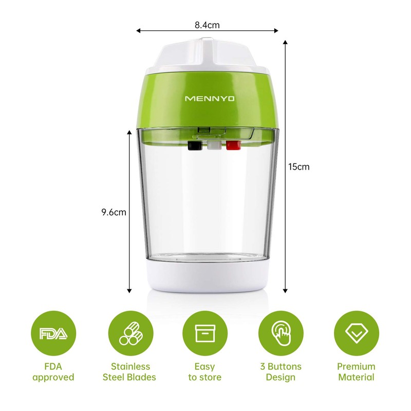 MENNYO Spiral Vegetable Cutter with Container, 4 in 1 Vegetable