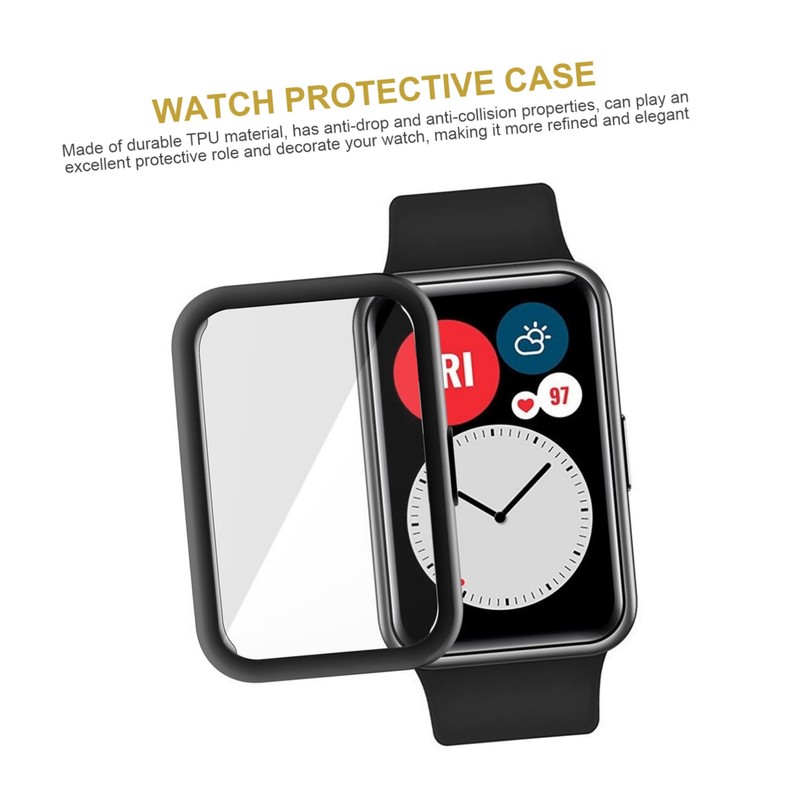 OSALADI 4pcs Full Coverage TPU Protective Shells for Watch Fit