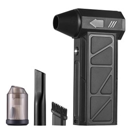 Kisdream Electric Compressed Air Duster: 130000 RPM Air Blower 4-Gear Adjustable Computer Air Duster - Super Powerful Cordless Blower for Keyboard, Car, Home & Outdoor - Rechargeable Handheld Blower