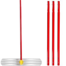 Concrete Bull Float, 48 x 8" Float Magnesium Concrete Finishing Tools, Professional Float Trowel with 3 x 6ft Float Handles, Aluminum Alloy Cement Smoothing Tool Kit