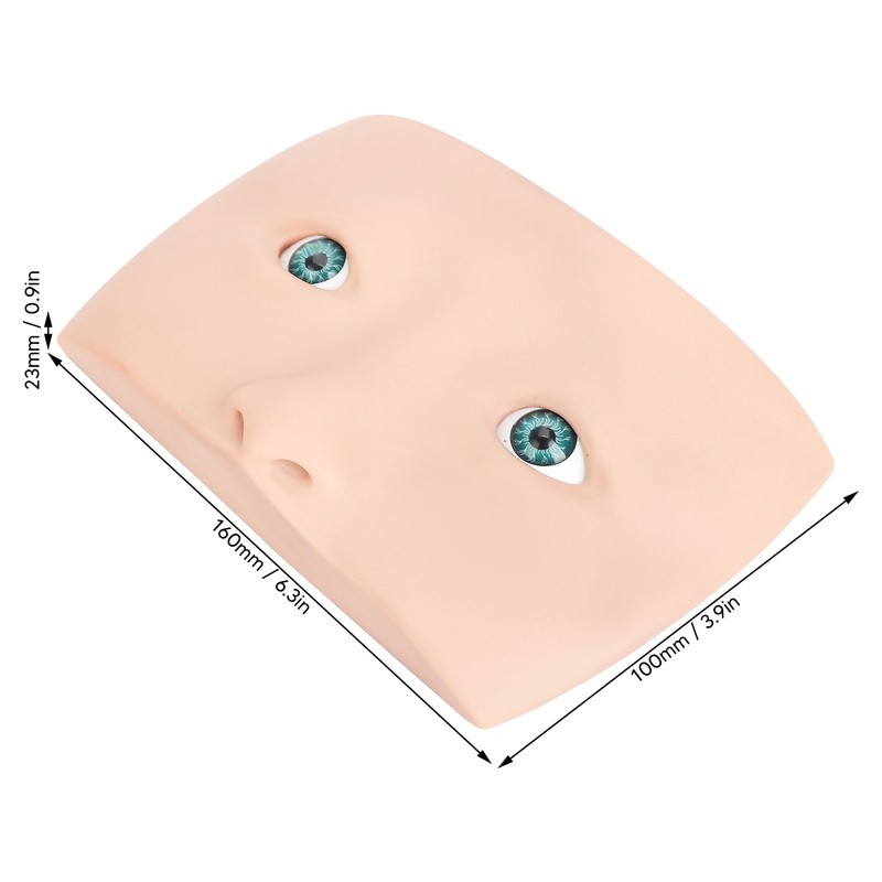 Makeup Practice Face Board 3D Realistic Eye Painting Practice Plastic