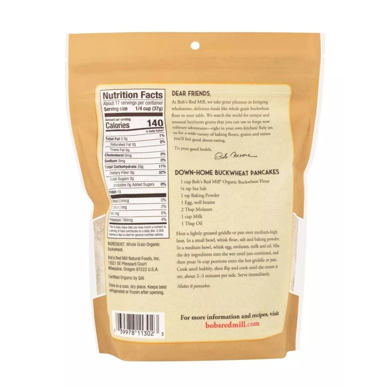 Bob`s Red Mill Bob'S Red Mill Flour Buckwheat 22 Oz