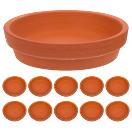 BESPORTBLE 10Pcs Terracotta Pot Plant Saucers, 3.12 Inch Pot Saucers Round Plant Pot Saucers Clay Plant Trays for Indoor or Outdoor Plants Flowers