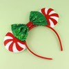 Christmas Mouse Ears Headbands for Women-White