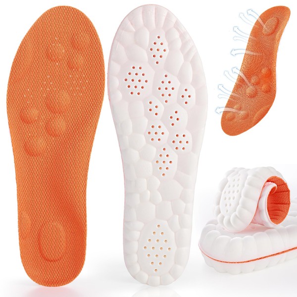 4D Soles, 4D insole, Memory Foam Insoles with Arch Support
