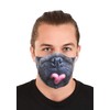 Adult Pug Sublimated Face Mask Standard