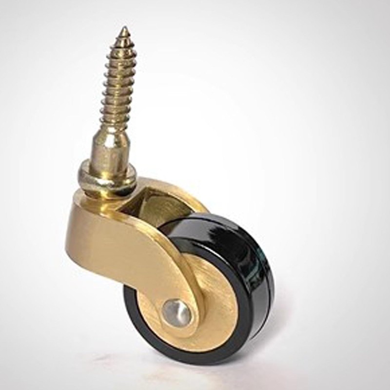 Generic Industrial Casters, Brass, 25mm Diameter, 150kg Load, 4 Pcs