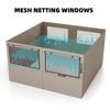 Birodeko 10x12 Gazebo Sidewall Curtains, 4-Panel Waterproof Mesh Window