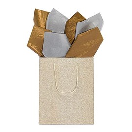 Gold Two Sided Metallic Tissue Paper | Quantity: 100 Width 30"
