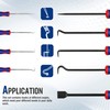 WORKPRO 9Pcs Precision Pick & Hook Set with Scraper, Automotive
