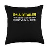 Auto Detailing Legend Car Detailer Throw Pillow