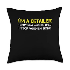 Auto Detailing Legend Car Detailer Throw Pillow