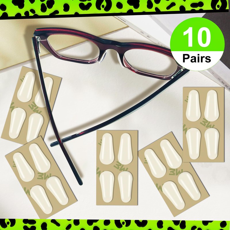 1.6mm Ultra-Thin-19mm Long Silicone Nose Pads for Glasses – Anti-Slip