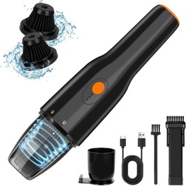 LURICO Handstaubsauger Akku, 9500PA Handstaubsauger Kabellos, multifunktionaler Staubsauger mit 2 in 1 Bürste, Type-C Schnellladung, Leistungsstarker Staubsauger für Haus, Büro und Tierhaare