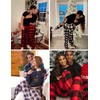 SWOMOG Women Matching Pajamas Set Christmas Pjs Long Sleeve Top