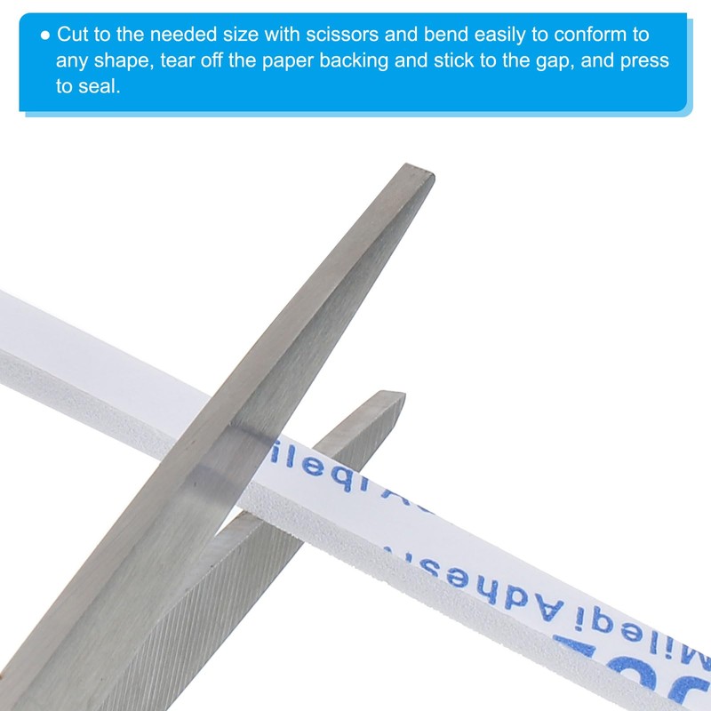 PATIKIL 5m/16.4ft Sealing Foam Tape, 2 Pack 6mm Wide 3mm