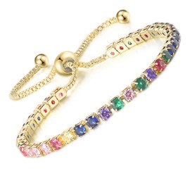 Apocalyptic-K Cubic Zirconia Bracelet for Women, Tennis Bracelet, Sparkle Cubic Zirconia, Adjustable Bracelet, Women's Bracelet, Gift for Festive Days, Zirconia, Cubic Zirconia