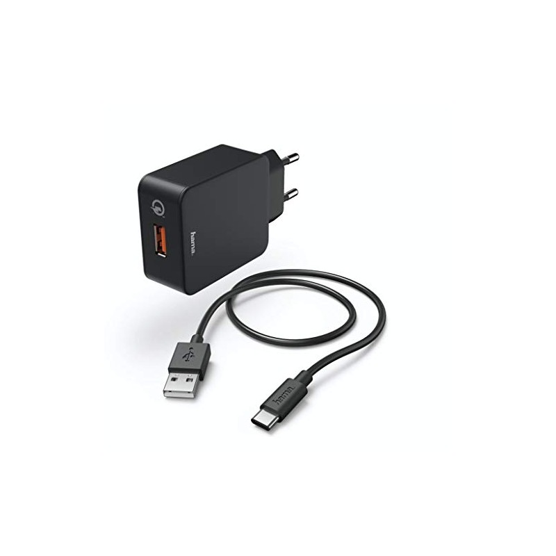 Hama 00183230 mobile device charger Indoor Black - Mobile Device