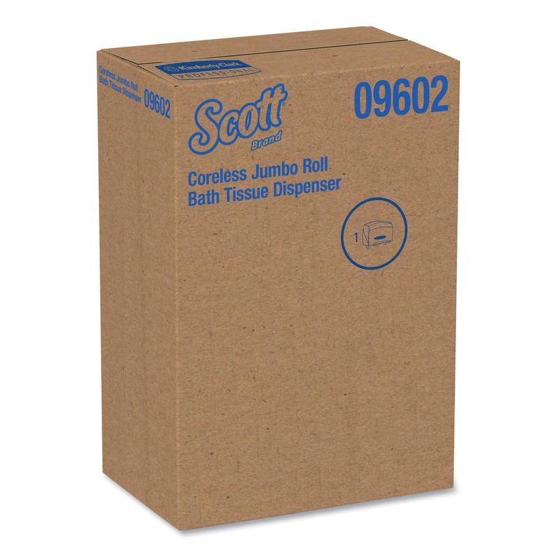 Scott Essential Jumbo Roll (JRT) Coreless Toilet Paper Dispenser (09602),