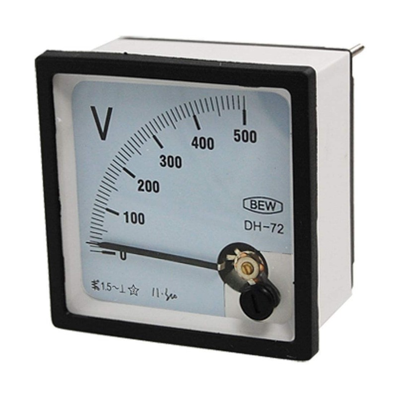 AC 0~500V Square Analog Volt Pointer Needle Panel Meter Voltmeter