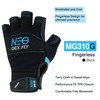 DEX FIT MG310 Impact Half Finger Mechanic Gloves, Heavy Duty