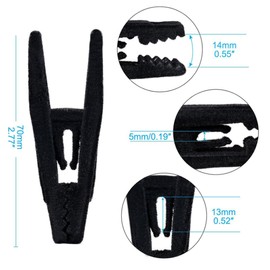 Otylzto 20pcs Velvet Hanger Clips, Hanger Clip for velvet hangers,Plastic Hanger Clips