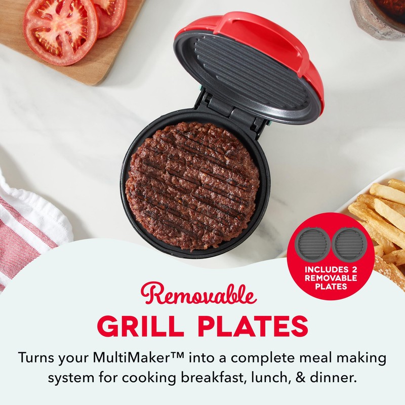 Dash MultiMaker® Mini System Removable Plate Set - Nonstick Replacement