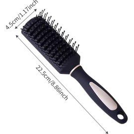 Vent Hair Brush, 2-Pack Hair Styling Brush Set for Women, Gentle Detangling & Heatless Curls, Anti-Static Round Paddle Comb for All Types, Salon-At-Home Styling Tools