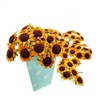 JZK Artificial Craft Fabric Flower Heads - Gerbera, Daisy, Calla