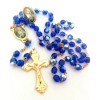 Sacred Heart of Mary Italian Crystal Rosary Beads-FREE Pin-Stamped Made