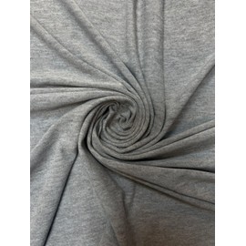 Premium Jersey Viscose Fabric – 160cm Wide | Soft, Breathable, Lightweight Material for Sewing, Dressmaking, Crafts & DIY Projects – Sold by The Mtr (Silver Grey Marl, 1 Meter)