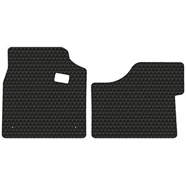 Lloyd Mats Compatible with Peterbilt 567 - Black Rubbertite All-Weather Floor Mats- 2 Piece Cab Fronts - Fits 2014-2020