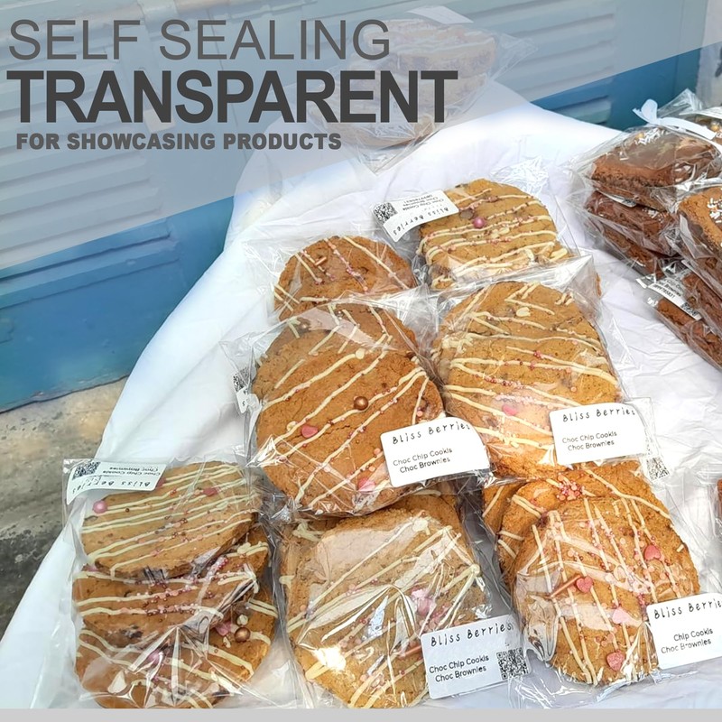 50 Clear Self Seal Craft Cellophane Bags (4" x 6")