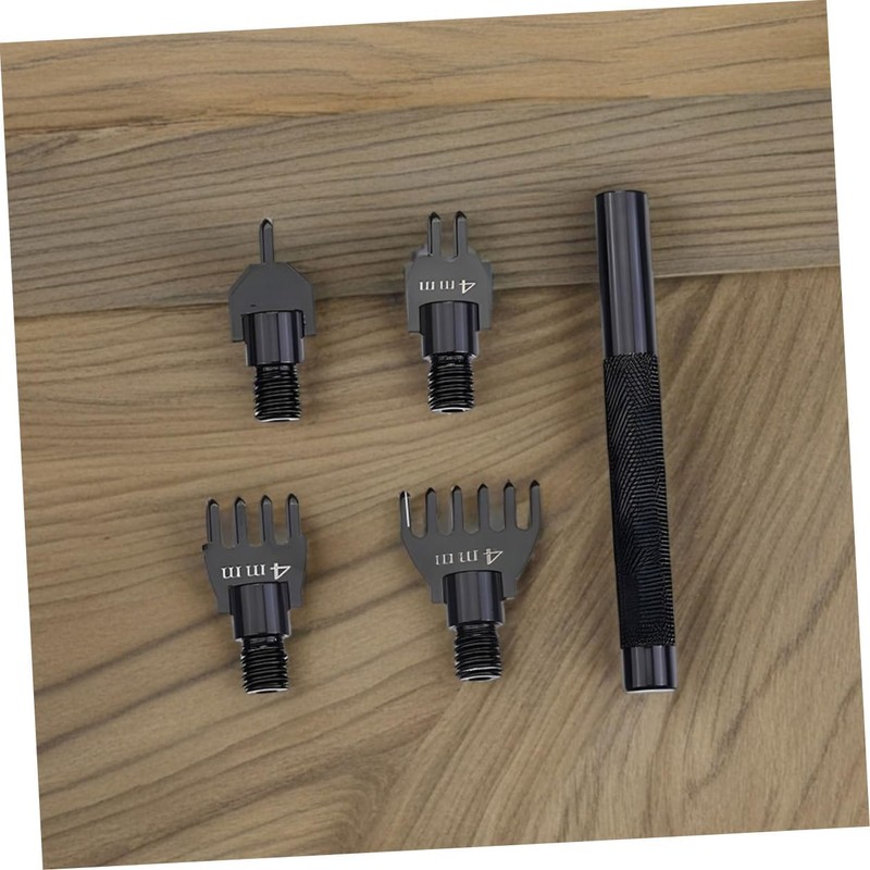 CHILDWEET 1 Set Detachable Leather Hole Punch Tool Kit DIY
