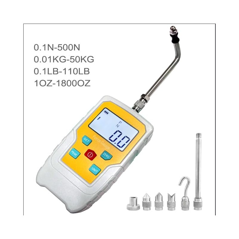 Digital Electronic Pull Gauge Tester 110LB/500N Force Gauge Push-Pull Meter