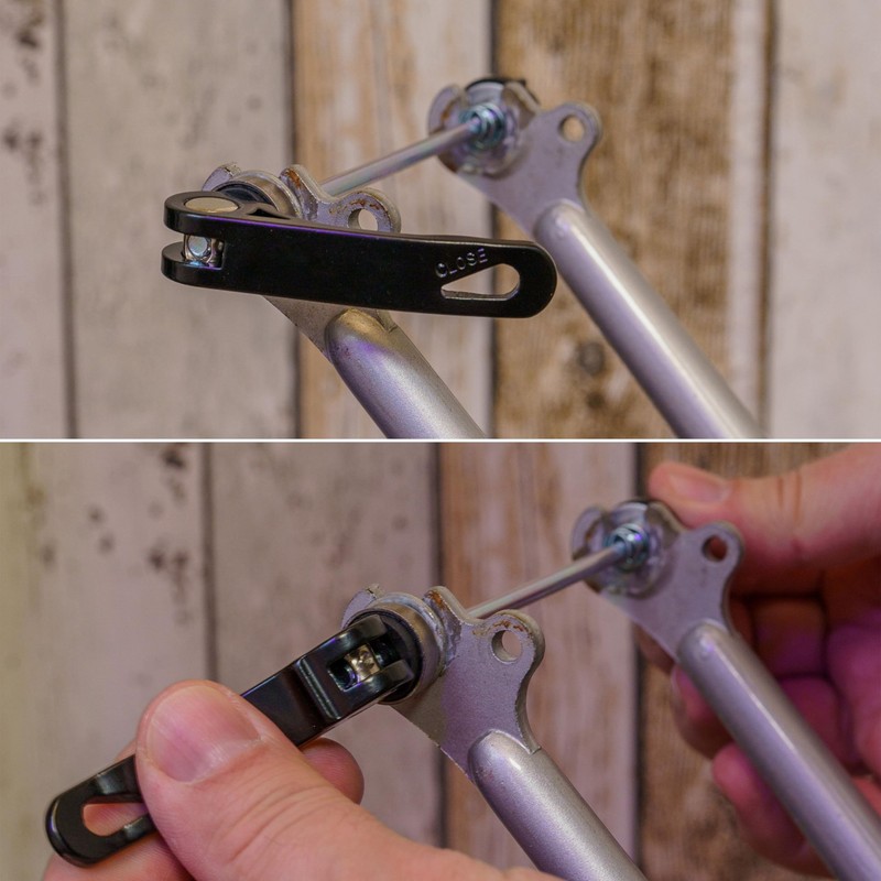 Front Wheel Quick Release 1 Pack in Black, Size 5