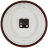 Casio IQ-132-5JF Wall Clock, Dark Brown, Analog Diameter, 11.6 inches