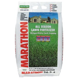 Marathon 24-2-4 All Season Lawn Fertilizer – 18 lb Bag for Grass, Gardens, and Outdoor Landscapes