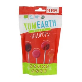 Yumearth Organic Lollipos Fruits, 14pcs
