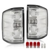 G-PLUS Tail Lights w/Bulbs Fit Chevy Silverado 1500 2014-2018/Fit Silverado