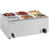 VEVOR VEVOR 6-Pan Commercial Food Warmer, 24QT Electric Steam Table,