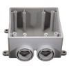 Weatherproof Box, 2Gang, PVC, 36.3 cu. in