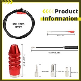 FSWWSF Bicycle Internal Cable Management Tool Cable Routing Kit for Bicycle Frame Shift or Cable Guide Tool and Hose Cutter Combination
