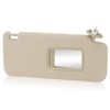 Beige Passenger Right Side Sun Visor Replacement Compatible with 2010-2023